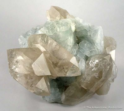 Gem Albite Crystals on Quartz