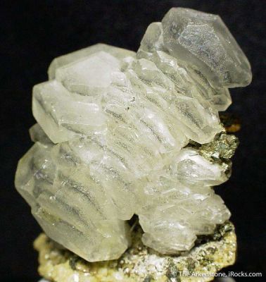 Calcite With Pyrite on Dolomite