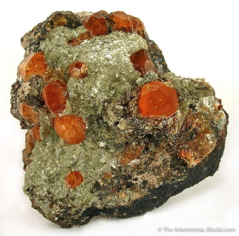 kaskade build Walter Cunningham Spectacular Spessartine Garnet in Mica Schist | iRocks Fine Minerals