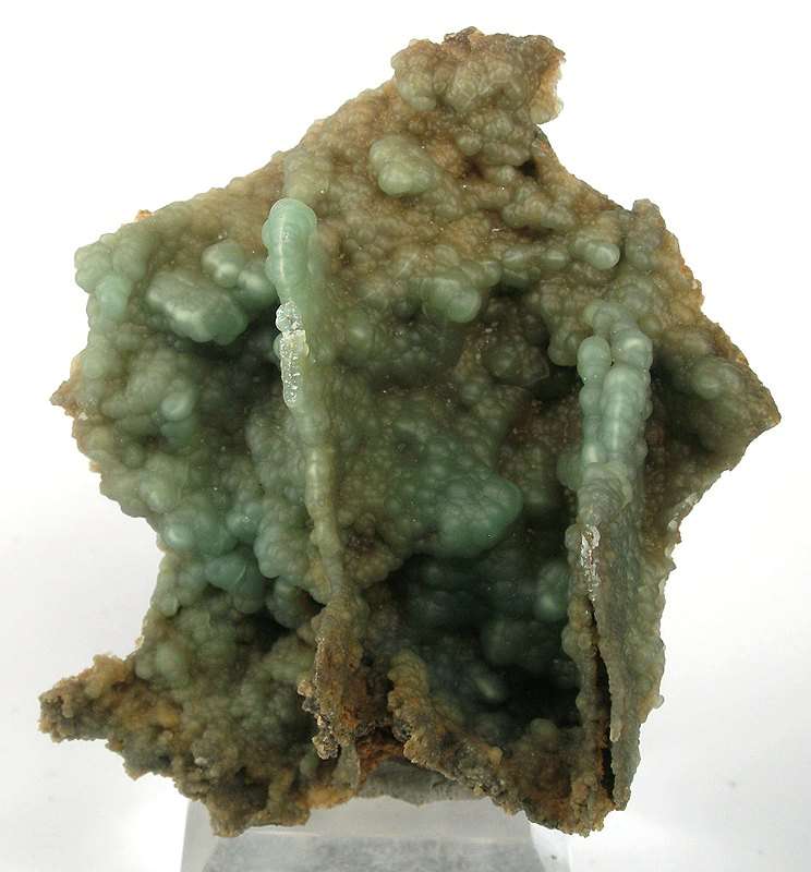 Waxy Lustrous Green Gibbsite On Box Work Irocks Fine Minerals