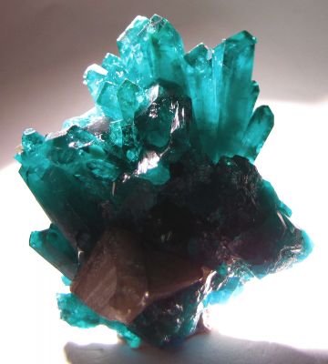 Dioptase With Cerussite