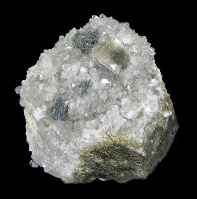 Babingtonite, Calcite, Heulandite-Ca, Quartz