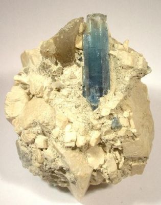 Beryl (Var: Aquamarine), Quartz, Feldspar Group