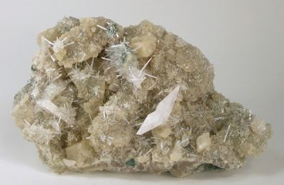 Calcite, Gypsum (Var: Selenite)