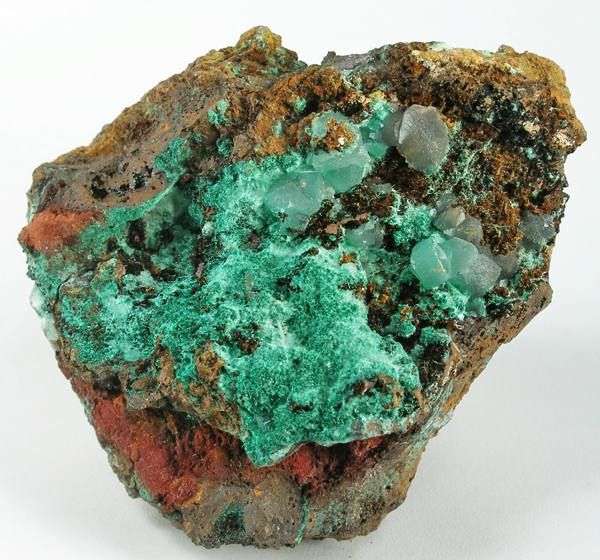 Calcite, Malachite - MD-267182 - Bisbee - USA Mineral Specimen