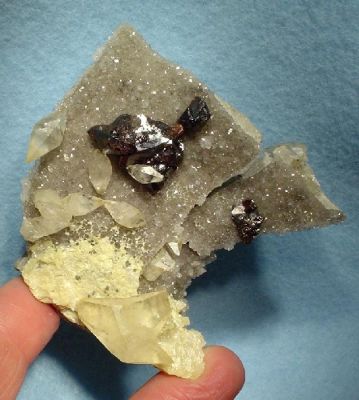 Calcite, Sphalerite, Quartz