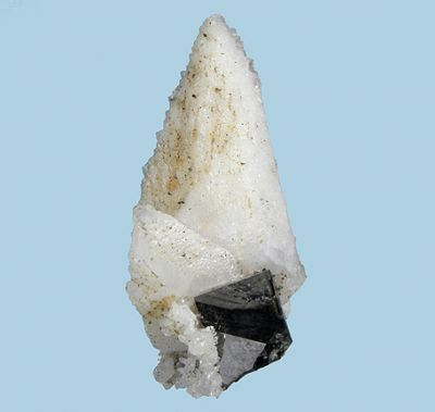 Calcite (Var: Manganoan Calcite), Sphalerite