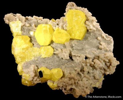 Sulfur on Aragonite