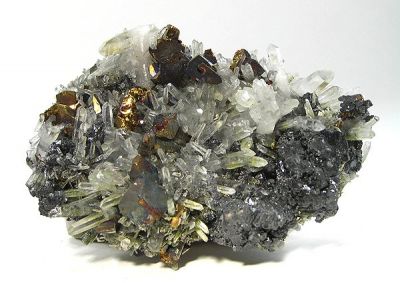 Chalcopyrite, Sphalerite, Quartz