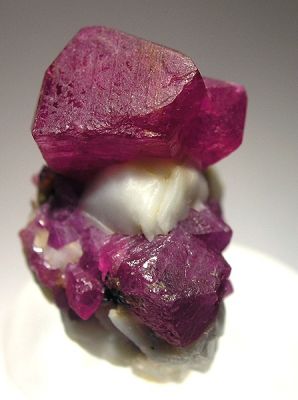 Corundum (Var: Ruby), Marble