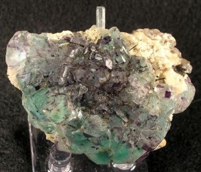 Fluorite, Beryl (Var: Aquamarine)