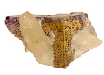 Fluorite, Calcite, Chalcopyrite, Marcasite