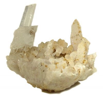 Gypsum (Var: Selenite), Quartz, Calcite