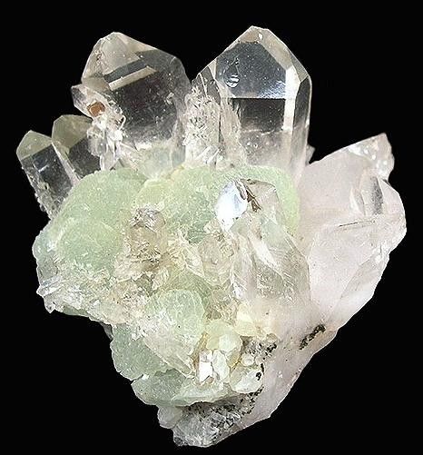 Prehnite, Quartz - MD-54564 - Brandberg area - Namibia Mineral Specimen
