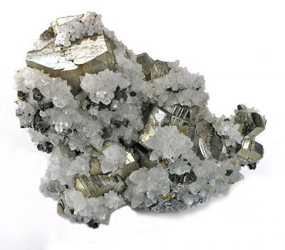 Pyrite, Quartz, Chalcopyrite