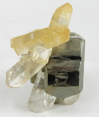 Pyrite, Quartz