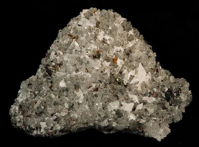 Quartz, Chalcopyrite, Calcite