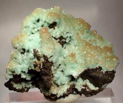 Smithsonite, Calcite, Chrysocolla