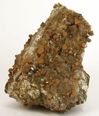 Vanadinite, Calcite