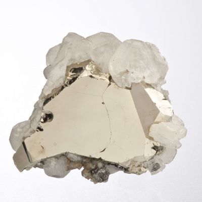 Pyrite With Calcite