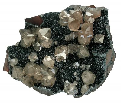 Quartz on Hematite