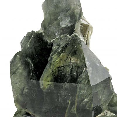 Quartz With Actinolite and Scolecite