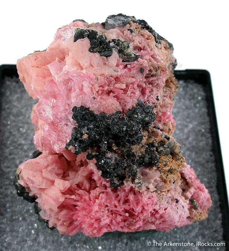 Rhodochrosite and Pyroxmangite - URI-30 - Sunnyside Mine - USA Mineral