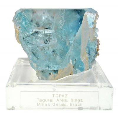 Blue Topaz With Lepidolite