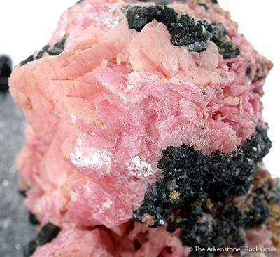 Rhodochrosite and Pyroxmangite - URI-30 - Sunnyside Mine - USA Mineral