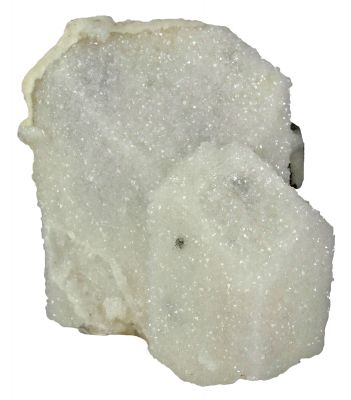 Quartz Encrusting Danburite With Calcite