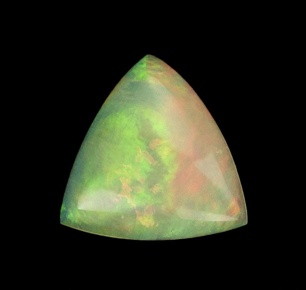 Very Nice 3.51 Carat Trilliant Cut Afar Opal | iRocks Fine Minerals