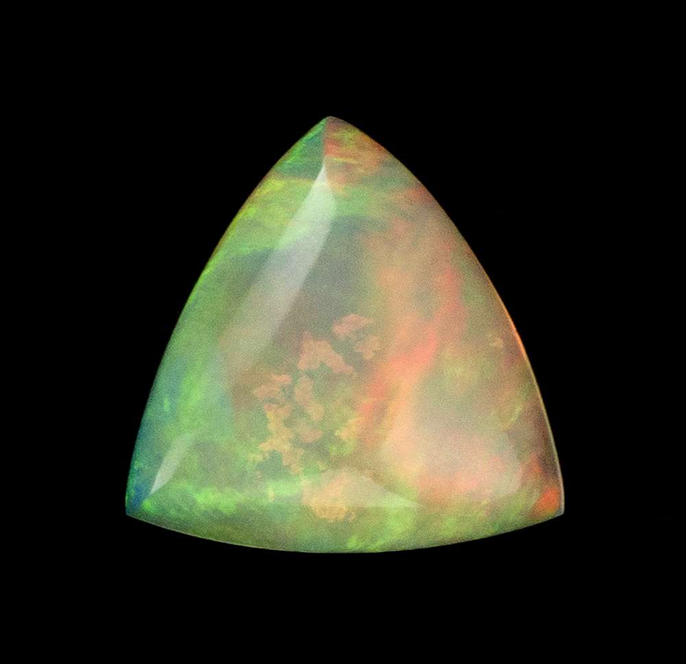 Very Nice 3.51 Carat Trilliant Cut Afar Opal | iRocks Fine Minerals