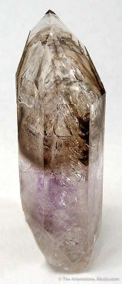 Smoky Quartz and Amethyst With Water Bubble