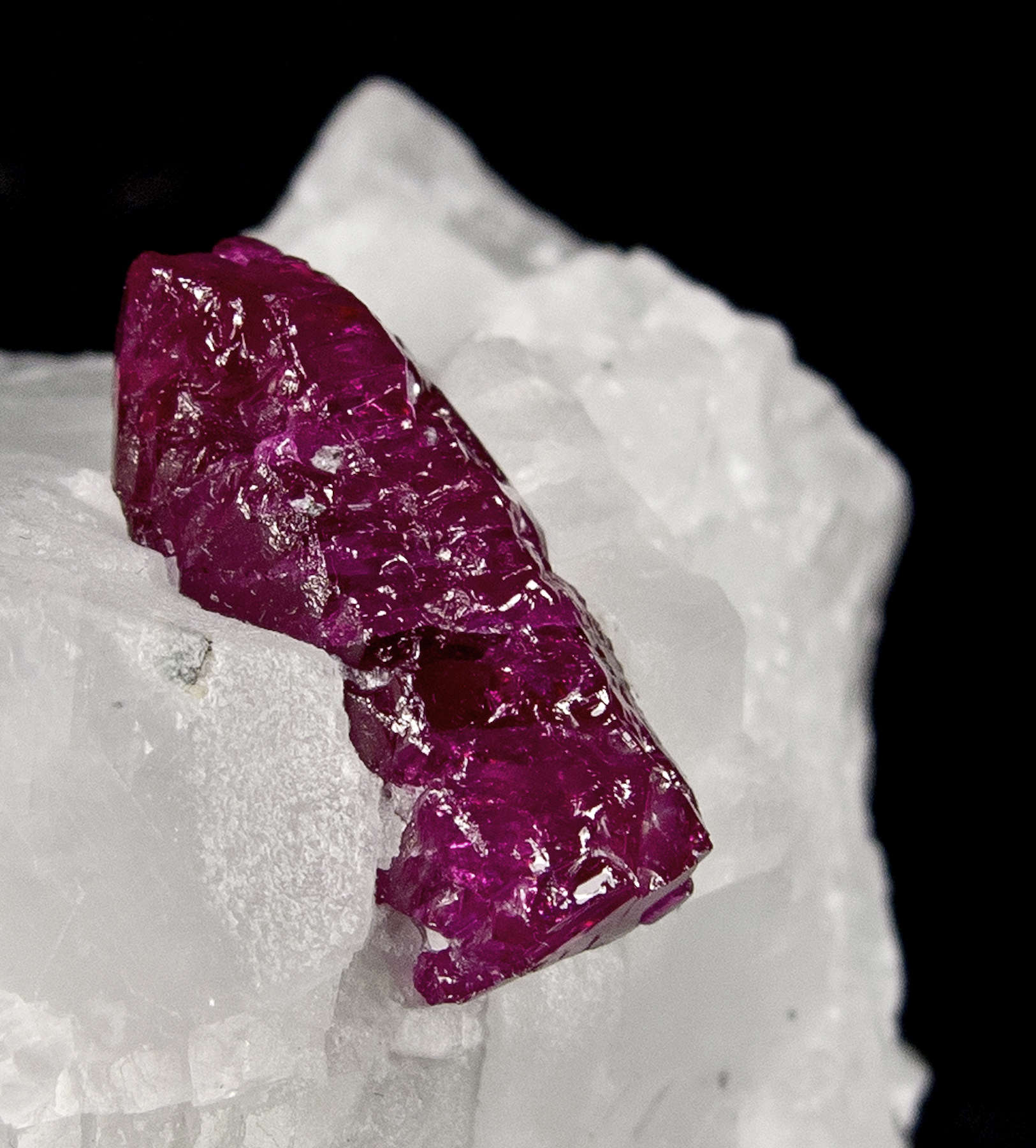 Ruby in Calcite - BURMACOLL-12 - Mogok - Burma Mineral Specimen