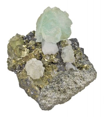 Fluorite With Chalcopyrite