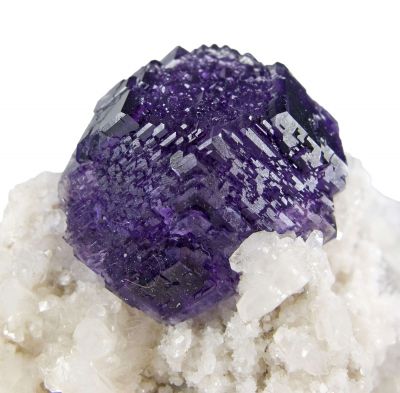 Fluorite on Calcite With Dolomite