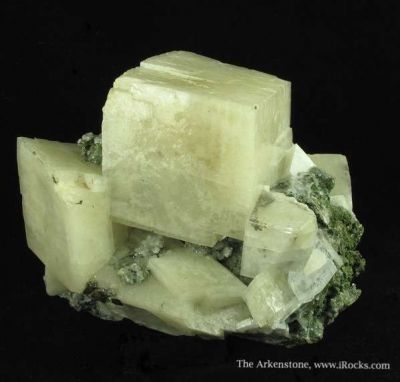Calcite (Plumbian) With Mottramite