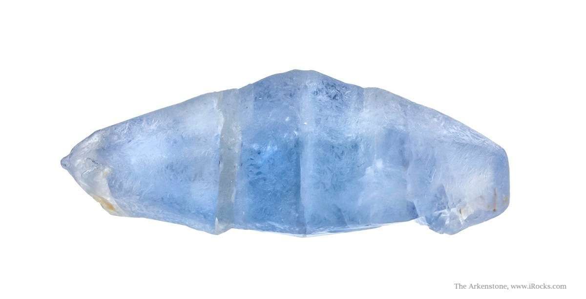 Superb Sky-Blue, Tapering Sapphire | iRocks Fine Minerals