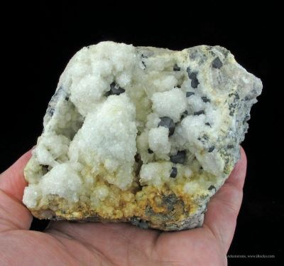 Acanthite and Calcite (Note Old Labels)