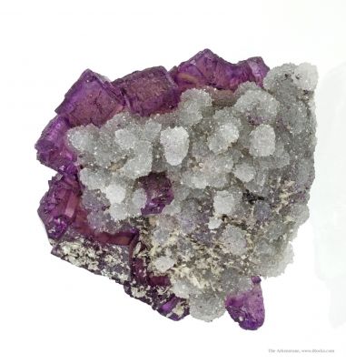 Fluorite With Quartz and Baryte