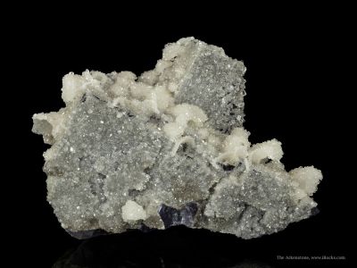 Calcite Ps. After Celestite on Fluorite, Pseudo