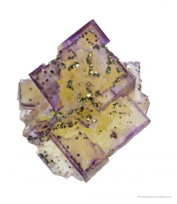 Fluorite With Chalcopyrite Inclusions