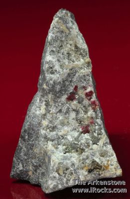 Villiaumite crystals with Tuperssuatsiaite, Makatite, Microcline, Apophyllite-(KF), and Hainite on Phonolite