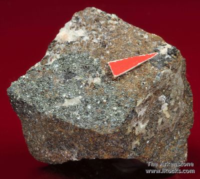 Rare Joesmithite (type locality) with Hematite, Berzeliite and Calcite