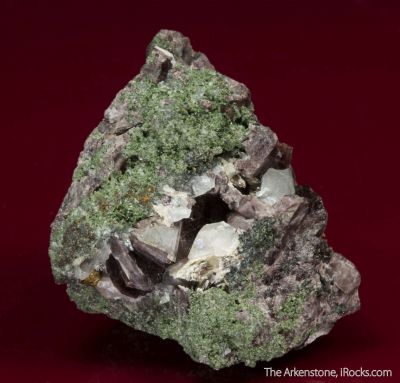 Malayaite with Ferro-axinite and Hedenbergite