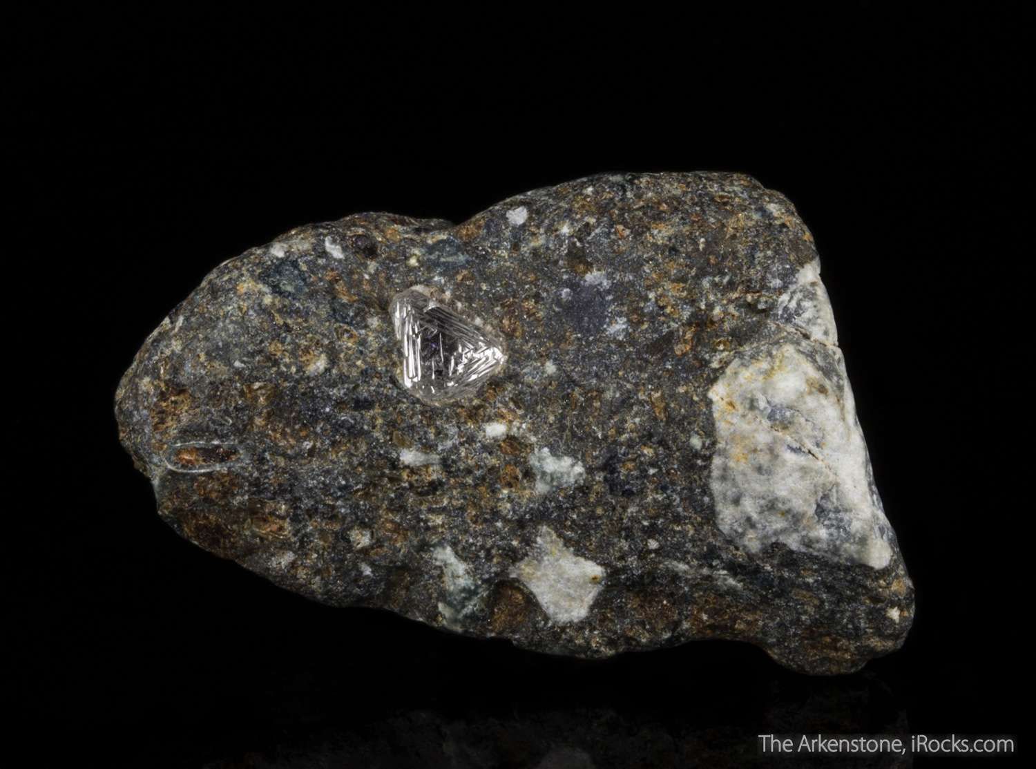 Diamond In Kimberlite Dia16 02 Udachnaya Pipe Russia Mineral Specimen