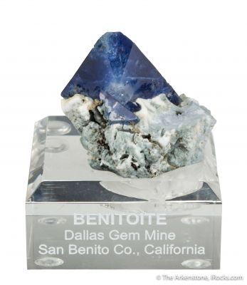 Benitoite (huge crystal on matrix)