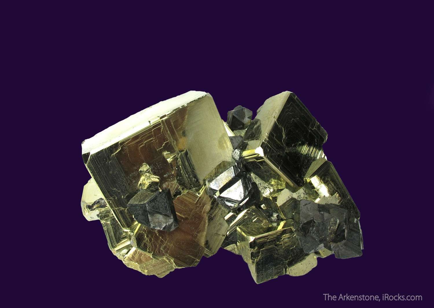 Natural 97 Ct Shining Golden Pyrite Cluster Huanzala Peru Rough Charged A NJ117 