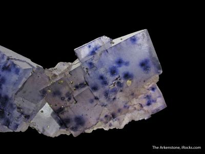 Fluorite with Chalcopyrite and radiation-induced spots