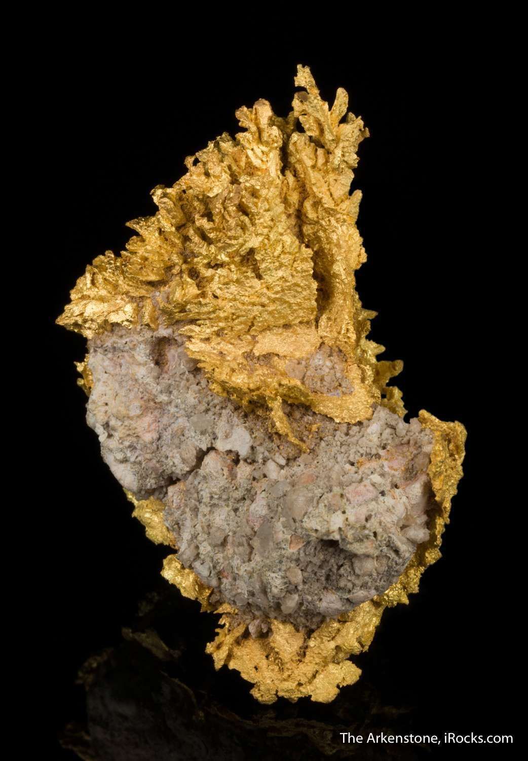 Gold on Quartz - MAU-11 - Duketon - Australia Mineral Specimen